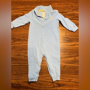 Ralph Lauren Polo light blue color boys coveralls romper 9 months